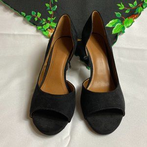 Like New Microsuede Black H&M Heels Sz 7.5